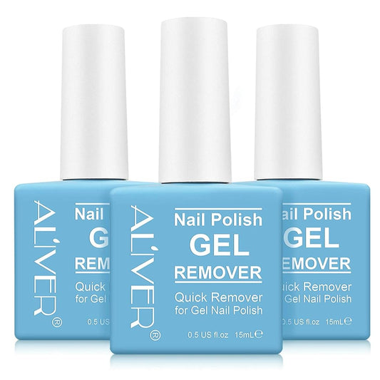 (3 PACK) Gel Nail Polish Remover, Professional Remove Gel Nail Polish Within 3-6 Minutes - Quick & Easy - No Need For Foil, Soaking Or Wrapping
